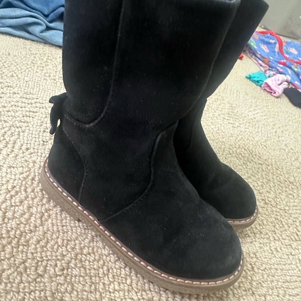 Cat & Jack Black Kids Boots